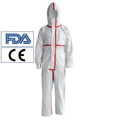 China Medical Care Disposable Protective Clothing Isolation Gown Type 4 6 Coveralls For Hospital Microporous Coveralls for sale