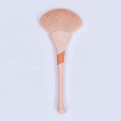 China Stain Brush 2020 DM Fan Brush Vegan Fan Brush Pink Fan Brush Wholesale Free Sample for sale