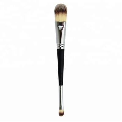 China Double Ended Concealer Makeup Brush Vegan Powder Foundation Brush Synthetic Concealer Bronzer Brush for sale