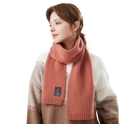 China High Quality Long Knit Scarf Adult Women Winter Fashion Soft Pure Wool 100% Wool Scarves for sale