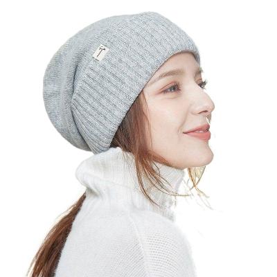 China Wholesale COMMON Ribbed Knitted Beanie Hat Custom Women Plain Adult Winter Hat Slouchy Wool Knitted Beanie Making for sale