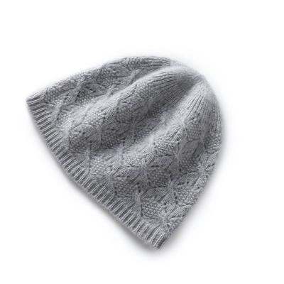 China JOINT Custom Knit Wool Knitted Beanie Hat Winter Warm Lady Leisure Skull Style Hats Cashmere Merino Hat for sale