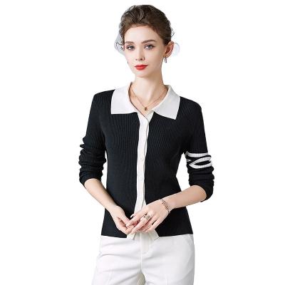 China Slim Fit Anti-pilling Sleeve Knitted Sweater Women Cardigan Spring Coat Women Long Sleeve Knitted Cardigans Sweater for sale