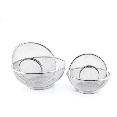 China Sustainable Vegetable Stainless Steel Baskets Washing Dishes Basket Used For Kitchen for sale