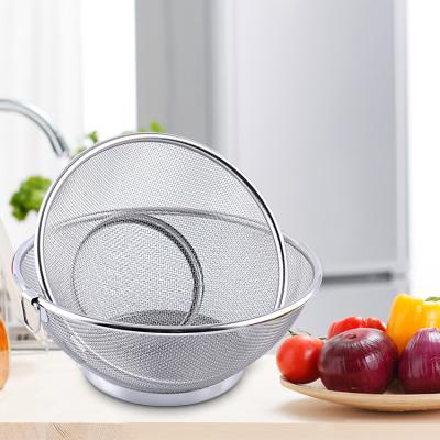 China Sustainable High Quality MLC-5 Stainless Steel Mesh Colander For Storage Foods for sale