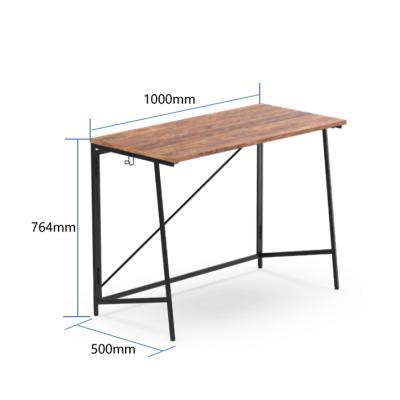 China Foldable Folding Wooden Computer Desk Study Table Laptop Home Office PC Workstation for sale