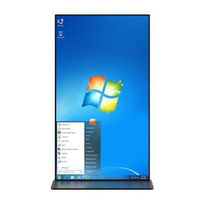 Chine 75 pouces de support au sol plein écran à barres allongées affichage LCD 4K résolution à vendre