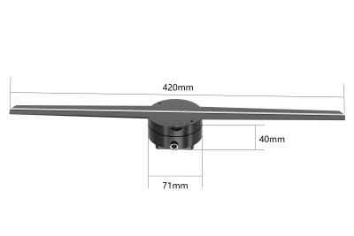 China Exhibición llevada olográfica 56 de la fan RGB1615 65 el empalmar de la ayuda de los 85cm 8GB en venta