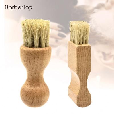 China Amazon Fashionable Hot Sales Small Square Wooden Handles for Pig-Hair Sideburns Easy Carry Brush for sale