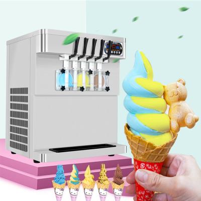 China Snack Factory Ice Cream Maker Automatic Multi-flavor Commercial Ice Cream Machine for sale