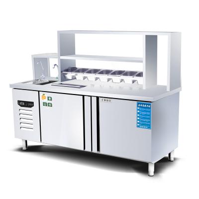 China High Quality Commercial Refrigeration Hotels Salad Counters Professional Salad Table Restaurant Counter for sale