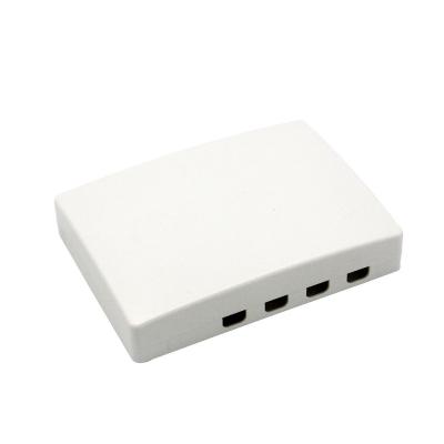 China FTTH FTTH FTTB FTTX Mini Network FTTH 4 Ports Fiber Access Terminal ODF Plastic Housing Indoor Plastic Housing Box for sale