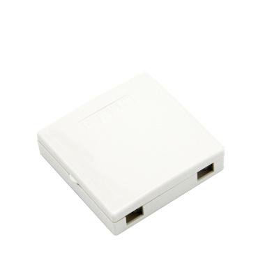 China FTTH Network 2 Core FTTH Fiber Optic Junction Box FTTH FTTB FTTX 2 Port Desktop Surface Mount Terminal Box for sale