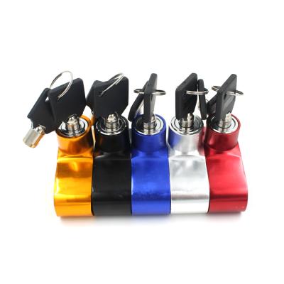 China New Bike Security Five-color Motorcycle Alarm Lock Disc Waterproof Brake Collar With 2 Keys for sale