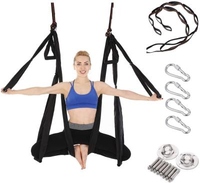 China Durable Anti-Gravity Ceiling Trapeze Ceiling Hanging Sling Yoga Set Yoga Hammock Swing Sling Inversion Swing for sale