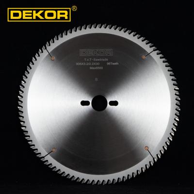 China DEKOR 300x3.2/2.2x80T CTT circular saw blade for sliding table machine jidong holzma nanxing 30mm for sale