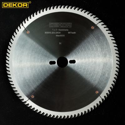 China DEKOR 300mm TCT saw blade for table saw finish cut quality 30mm panel material sizing for sale