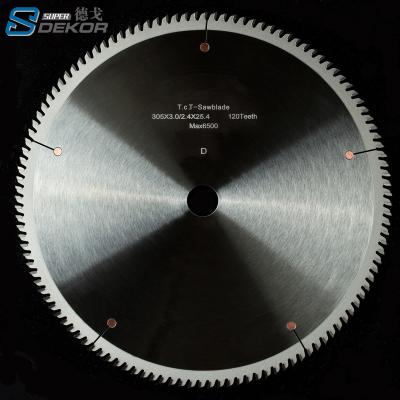 China SUPER Speaker Box DEKOR 305mm*3.0mm/2.4mm CTT 120T V Slot Saw Blade For Single or Double Axes Saw Machines for sale