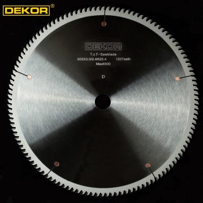 China DEKOR CTT 120T Solid Wood Picture Frame 305mm*3.0mm/2.4mm Saw Blade for Cutting Picture Frames of Various Materials for sale