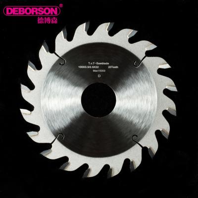 China CTT 24T laminated board DEBORSON 120mm*3.2mm*22mm saw blade for edge-strip machines for cutting laminated boards for sale