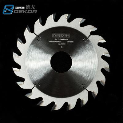 China SUPER CTT 24T Panel DEKOR 120mm*3.2mm*22mm Laminate Saw Blade For Edge-Strip Machines For Cutting Laminated Boards for sale