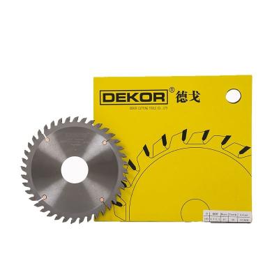 China Accurate DEKOR Sizing Panel Sizing Machines Use Tools CTT 36T 40T Wood Marking Scoring Saw Blade for sale