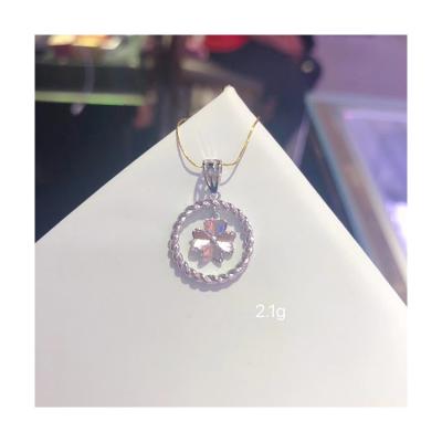 China High Quality High Quality S 925 Sterling Silver One Carat Imitation Diamond Classic Tauren Necklace Fashion Pendant for sale