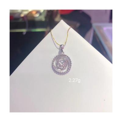 China High Quality Silver Crystal Pendant Necklace Gift Gold Necklace Women Fashion Jewelry Gift for sale