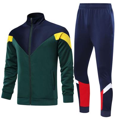 China Breathable On Sale Sportswear Tracksuit Man Polyester Fabric Healthy Custom Jogging Suits With Zipper for sale