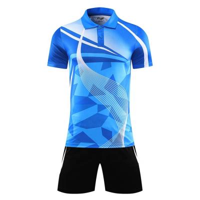 China Custom Printing Mens Tennis Sportswear 100% Polyester Attractive Designs Attractive Tennis Apparel With Unique Logo for sale