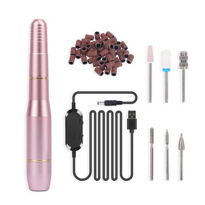 China Outdoor Factory Polished Wholesale Electric Nail Drill Machine 20000rpm Portable Diamond Drill for sale