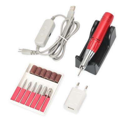 China Professional Stainless Steel Manicure Pedicure Metal Nail Drill Bit Set Kit With Nail for sale