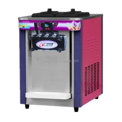 China Snack Factory SYB-88S Table Top Three Flavor Ice Cream Maker / Ice Cream Making Machine for sale