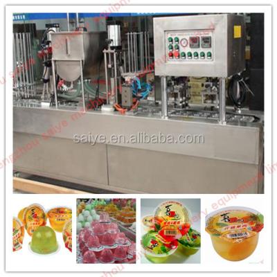 China Automatic Beverage Jelly Cup Filler And Sealer Equipment for sale