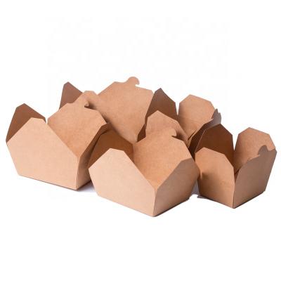 China Food Disposable Lunch Paper Tableware Rectangle Packing Take Out Box for sale