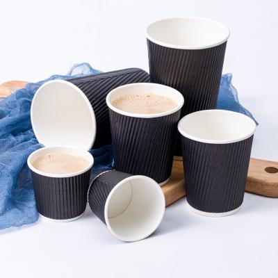 China Customized Printing 8oz 12oz 16oz Disposable Coffee Single Wall Paper Cup With Lid for sale