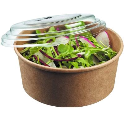 China Disposable Eco-friendly Biodegradable Wrapping Paper Bowl Disposable Rice Salad Wrapping Paper Bowl With Lids for sale