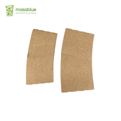 China Recycled Materials Cup Sleeve Custom Printing Cup Cover Antifreeze and Coffee Paper Adjustable Heat Insulation Corrugated Paper for Tea for sale