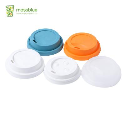 China Non Spill Disposable Biodegradable Drink Cups Lid Plastic Pla Non Spill Lids For Coffee Mug for sale