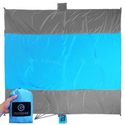 China Canvas Sand Free Parachute 210T Nylon Picnic Blanket Camping for sale