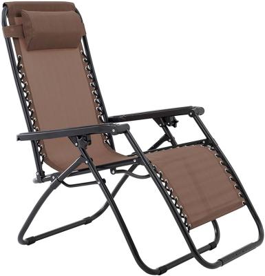 China Modern UV Resist Waterproof Folding Salon Recliner Chair With Cup Holder for sale