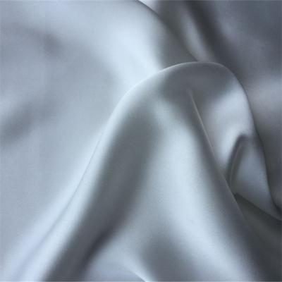 China Breathable Wholesale White 80gsm 50D White Chiffon Satin Fabric For Heat Transfer Printing for sale