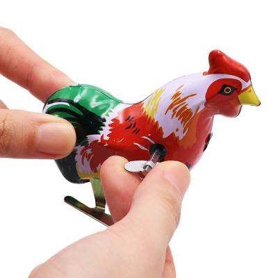 China HappyBro Children's Toys Classic Tin Wind Up Clockwork Toys Rooster Educational Vintage Toy For Children Boys for sale