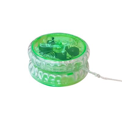 China Children's toys HappyBro night the super dazzling drinks logo model toy yo-yo ball with LED light item for sale