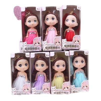 China HappyBro Soft Plastic Doll Set Girls Shape Makeup Cute Toy Beauty Doll Gifts Set With Gifts Box for sale