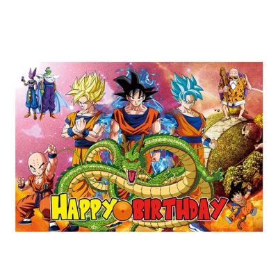 China HappyBro DragonBall Theme Photo Background Party Background Birthday Background Cloth for sale