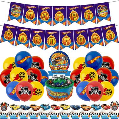 China HappyBro HW Theme Party Decorations HW Party Need Topper Birthday Cake Balloon Set Party Supplies for sale