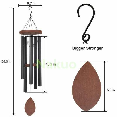 China Minimalist Nakuo Resonant Bells Hanging Gift Living Home Car Decor Bed Yard Garden Deco Outdoor Wind Chimes for sale