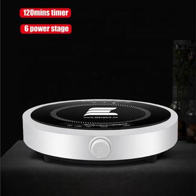 China 6 Stage 1600W Power Heating Machine Home Use Round Matte Crystal Glass Dish INDUCTION COOKER for sale