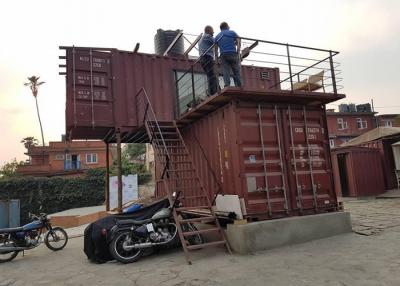 China Two Storey Custom Design Outdoor Coffee Shop Modified Shipping Container Take-away Restaurant for sale